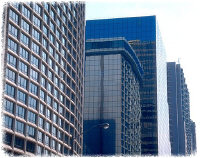 Apartment building representing property management services